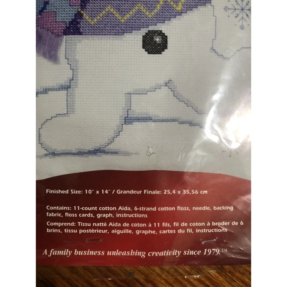 Janlynn Counted Cross Stitch Jolly Snowman 10